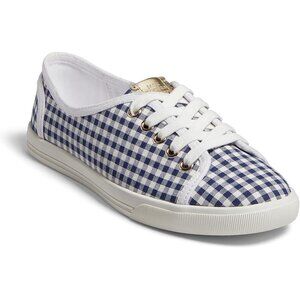 Jack Rogers Womens Ava Gingham Low Top Athletic Sneakers 11221SN05 Blue Size 7B